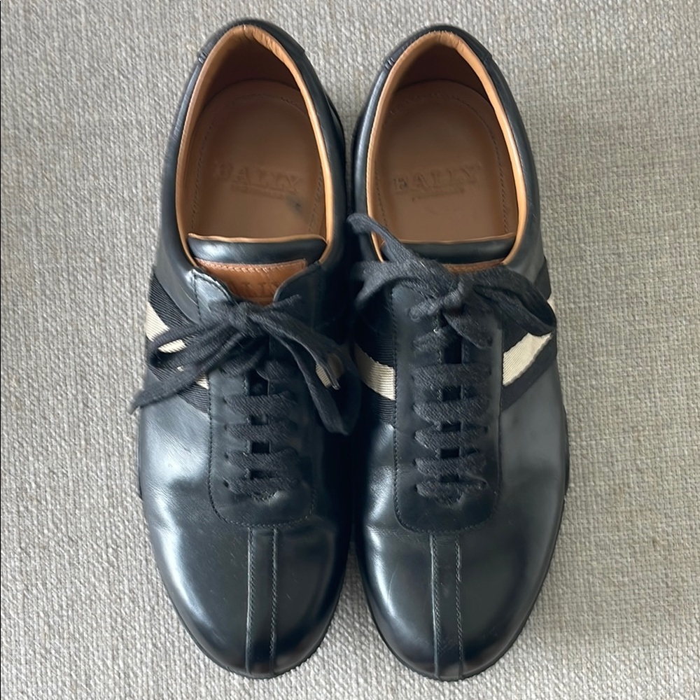Bally Black and White Sneakers